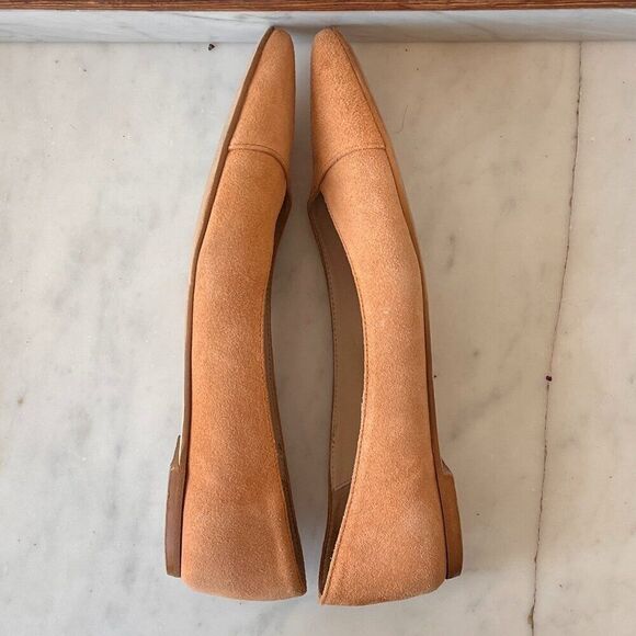 Garnet Hill Adrian Pointed Ballet Flats in yellow - Picture 5 of 6